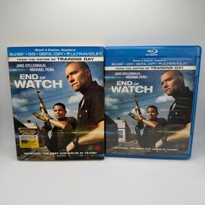 End of Watch Blu-ray DVD Combo Jake Gyllenhaal Michael Pena Slipcover Movie